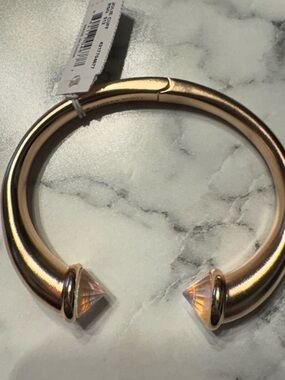 Kendra Scott Rose Gold Open Cuff Bracelet with Iridescent Crystal Tips